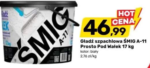 Gładź szpachlowa ŚMIG A-11 Prosto Pod Wałek 17 kg