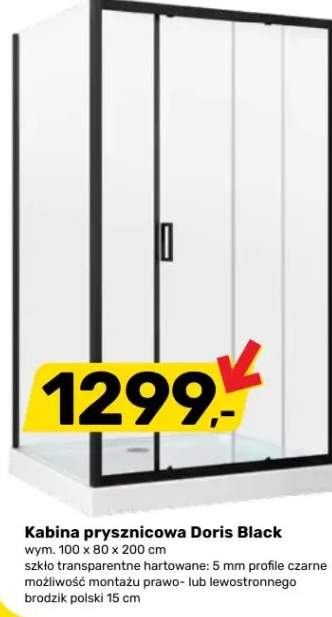 Kabina prysznicowa Doris Black