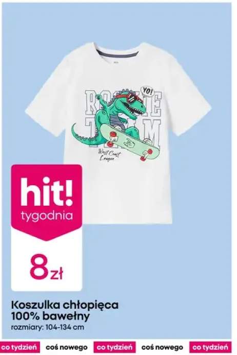 Koszulka chłopięca 100% bawełny