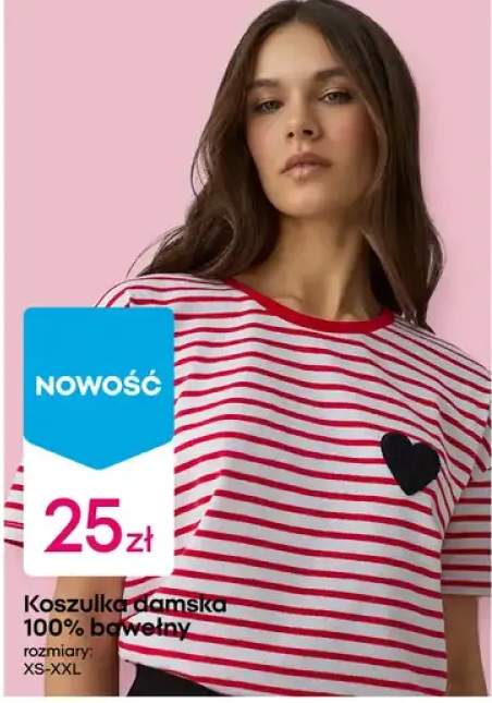 Koszulka damska 100% bawełny