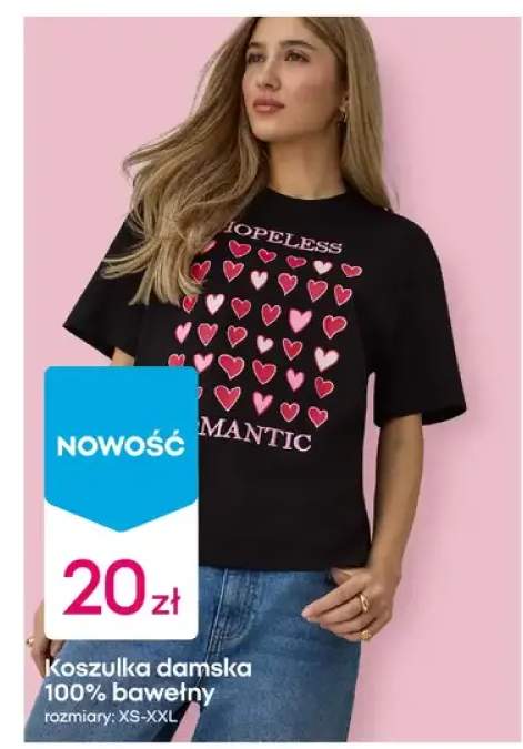 Koszulka damska 100% bawełny