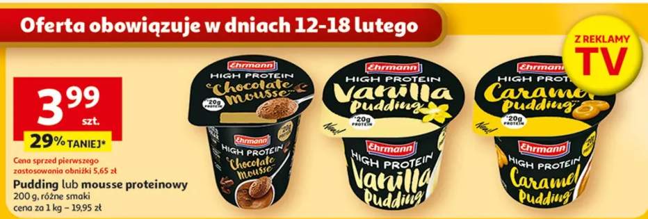 Pudding lub mousse proteinowy