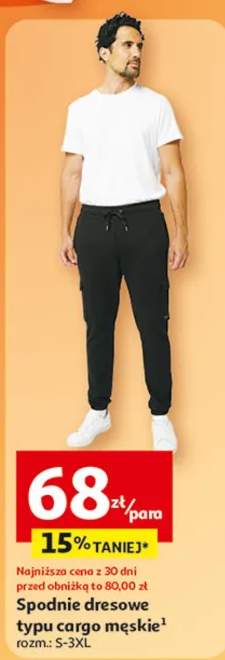 Spodnie dresowe typu cargo męskie