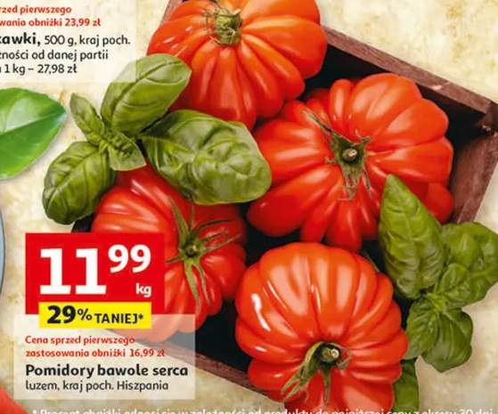 Pomidory bawole serca luzem, kraj poch. Hiszpania