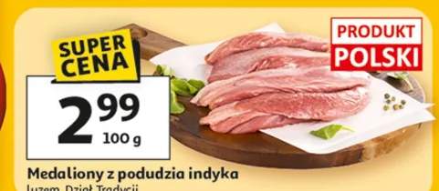 Medaliony z poduzia indyka luzem