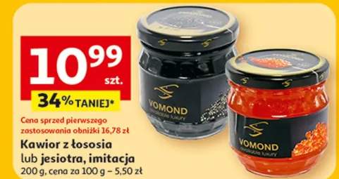 Kawior z łososia lub jesiotra, imitacja