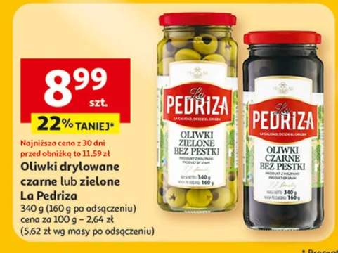 Oliwki drylowane czarne lub zielone