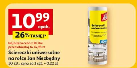 Ściereczki uniwersalne na rolce