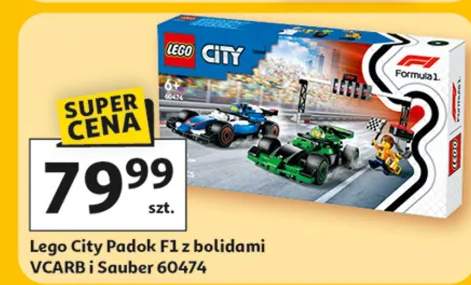 Lego City Padok F1 z bolidami VCARBi i Sauber 60474