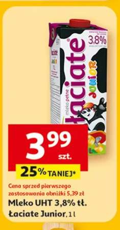 Mleko UHT 3,8% tł. Łaciate Junior