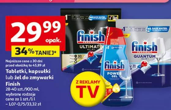 Tabletki, kapsułki lub żel do zmywarek