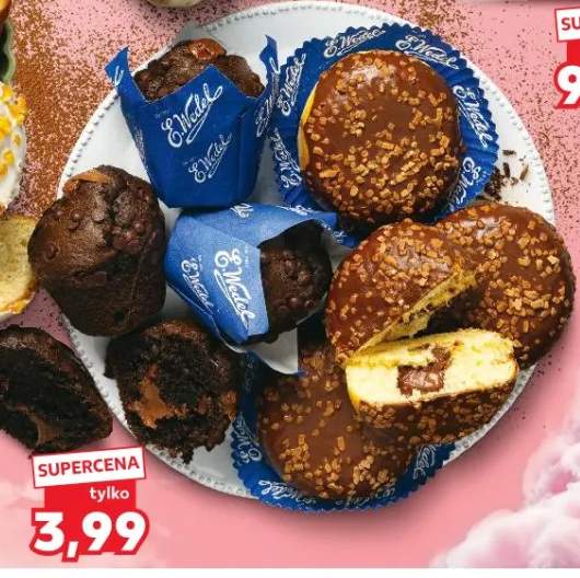 Muffin z nadzieniem czekoladowym