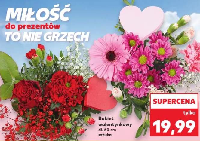 Bukiet walentynkowy ok 50 cm