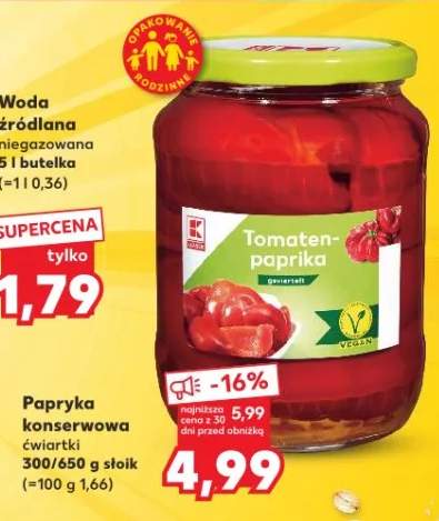 Papryka konserwowa ćwiartki