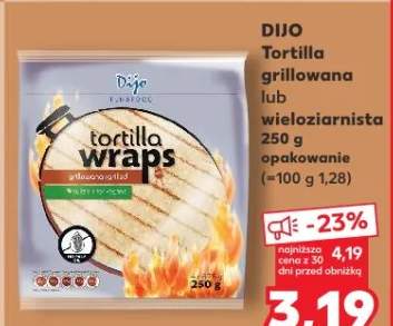 Tortilla grillowana lub wieloziarnista