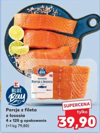 Porcje z fileta z łososia