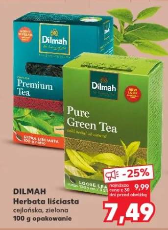 Herbata liściasta cejlońska, zielona