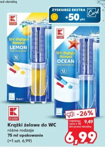 Krążki żelowe do WC różne rodzaje 75ml opakowanie