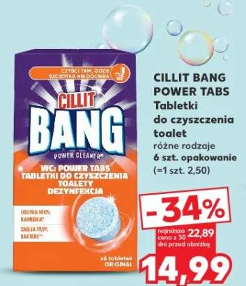 Tabletki do czyszczenia toalet różne rodzaje 6 szt. opakowanie