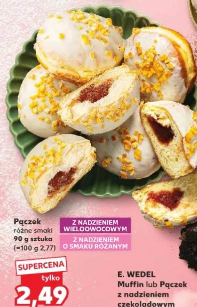 Pączek z nadzieniem wieloowocowym