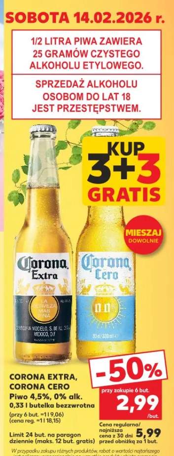 Piwo Corona Extra 4,5%