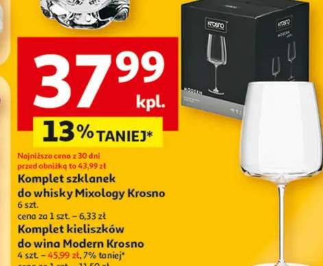 Komplet szklanek do whisky Mixology Krosno