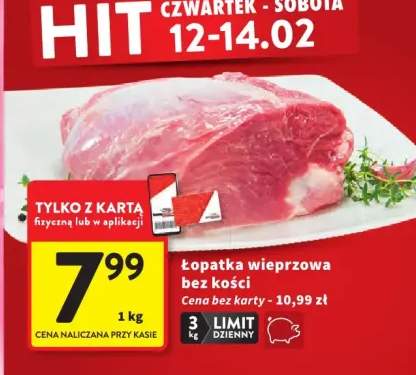 Łopatka wieprzowa bez kości