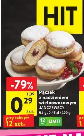 Pączek z nadzieniem wieloowocowym janczewski