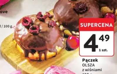 Pączek Olsza z wiśniami