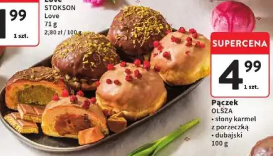 Pączek Olsza słony karmel z porzeczką dubajski