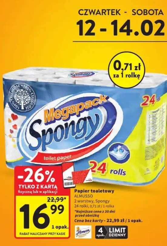 Papier toaletowy 2 warstwy