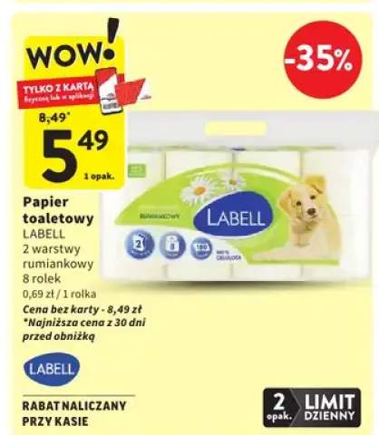 Papier toaletowy 2 warstwy rumiankowy 8 rolek