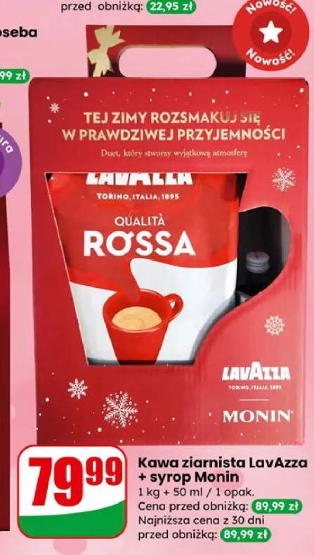 Kawa ziarnista Qualità Rossa + syrop
