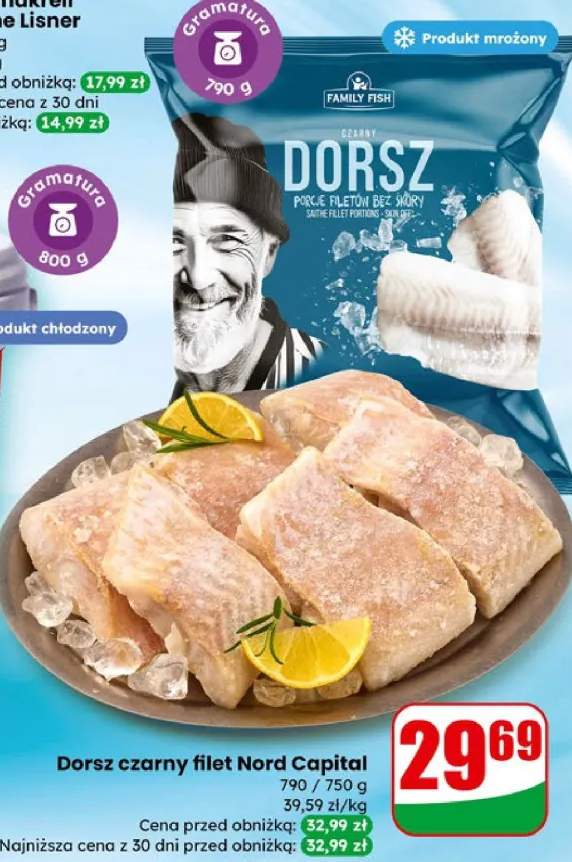 Dorsz czarny filet