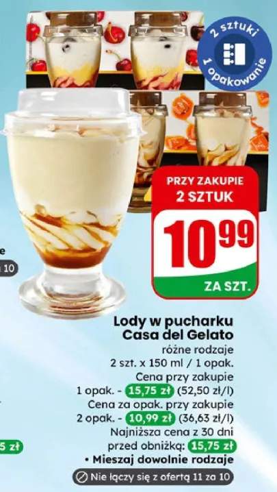 Lody w pucharku różne rodzaje