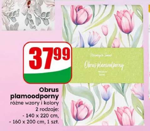 Obrus plamoodporny różne wzory i kolory