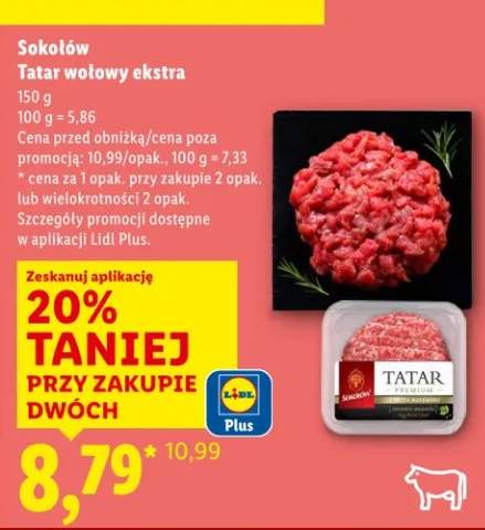 Sokołów Tatar wołowy ekstra