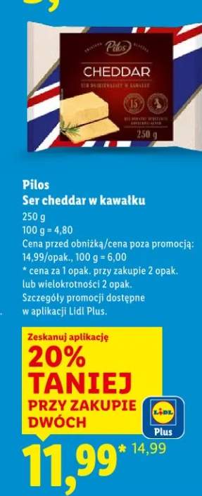 Pilos Ser cheddar w kawałku