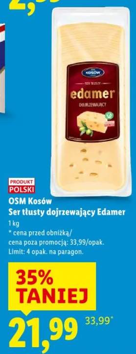 OSM Kosów Ser tłusty dojrzewający Edamer