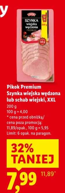 Szynka wiejska wędzona lub schab wiejski, XXL