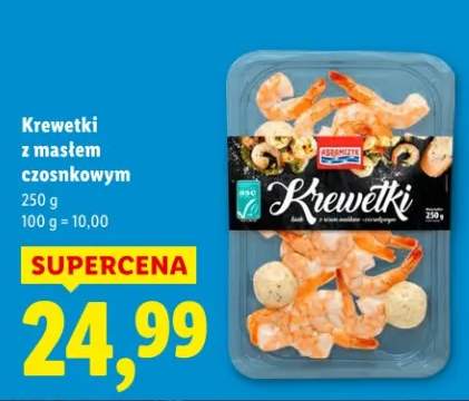 Krewetki z masłem czosnkowym