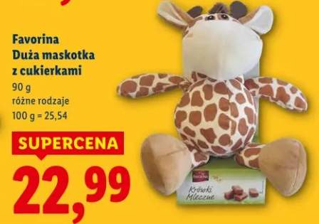Duża maskotka z cukierkami