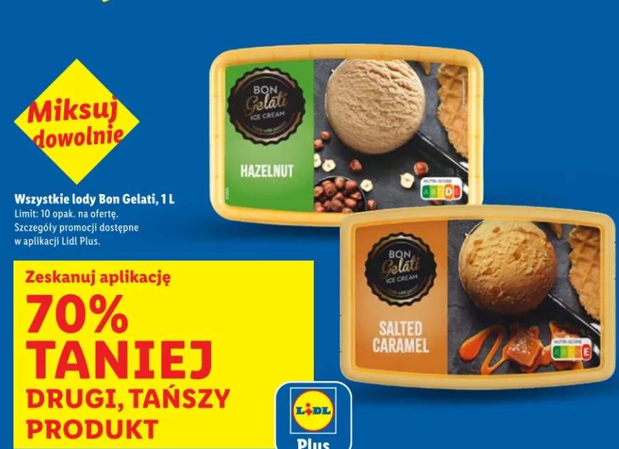 Lody Bon Gelati wszystkie smaki