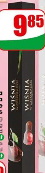 Bombonierka róża wiśnia w czekoladzie