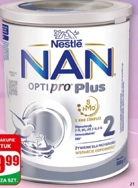 Mleko Nan Optipro Plus 2, 3, 4 3 rodzaje