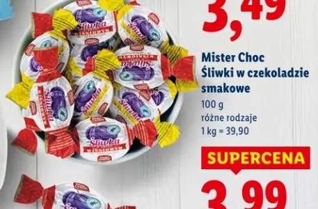 Śliwki w czekoladzie smakowe