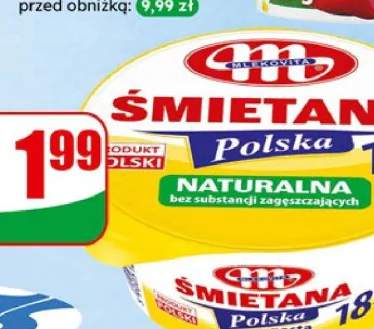 Śmietana 18% Polska naturalna