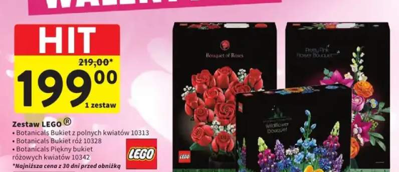 Zestaw Lego Botanicals Piękny bukiet różowych kwiatów 10342