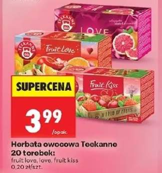 Herbata owocowa Teekanne 20 torebek: fruit love, love, fruit kiss