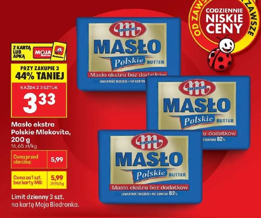 Masło ekstra polskie